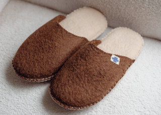 Premium Felted Wool House Slippers