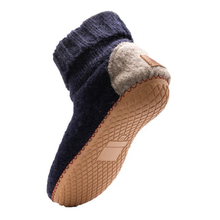 Felted Wool Slipper Shoes with Rubber Soles